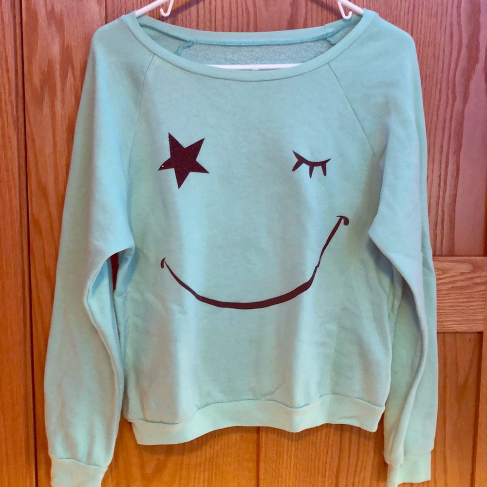 Happy face old navy crew neck